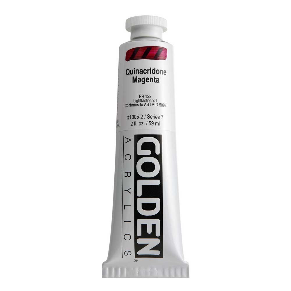Golden Heavy Body Acrylic Tube 2oz Quinacridone Magenta